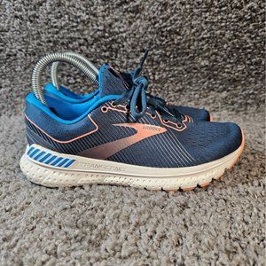 Brooks Transcend 7 Shoes Womens 6 Blue White Running Sneakers Trainers
